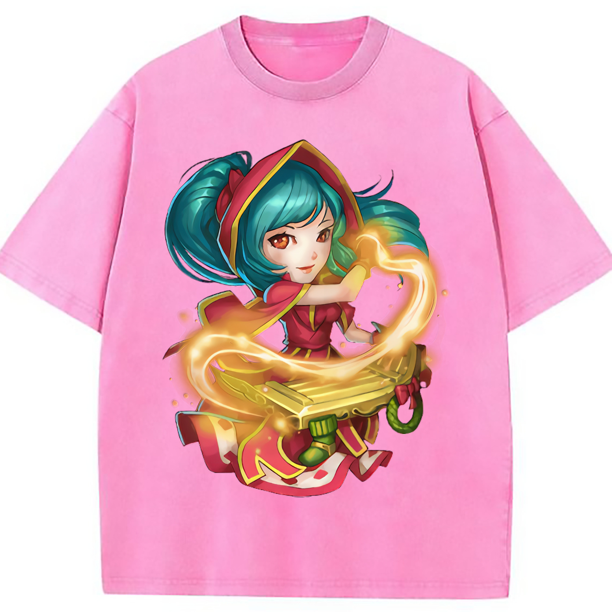 （画像用） リーグ・オブ・レジェンド League of Legends LOL 綿100% ヴィンテージ風 半袖Tシャツ（フロントプリント）